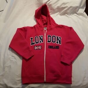 Girls 11/12 London zip up sweatshirt